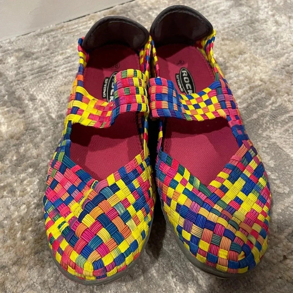 Rock Spring Multicolor Woven Elastic Slip On Comfort Shoe Women’s Size 7.5/38 - Picture 2 of 7
